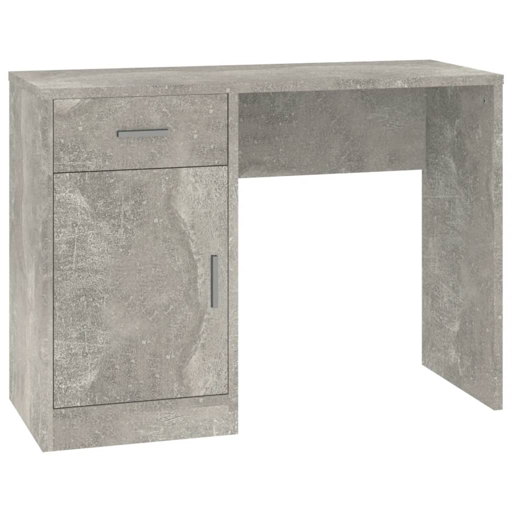 Schreibtisch mit Schublade und Schrank Eiche 100x40x73 cm