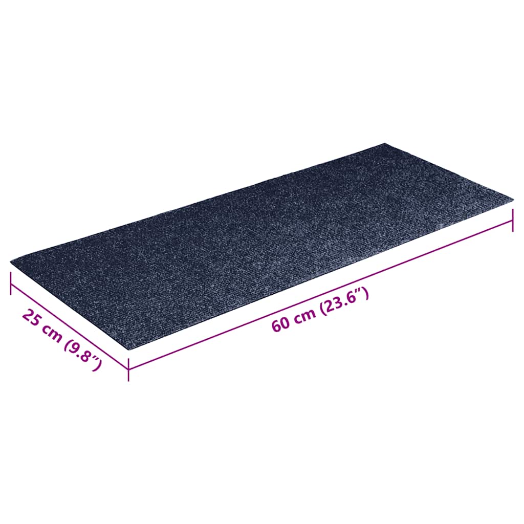 Stufenmatten Selbstklebend 15 Stk. 60x25 cm Hellbraun Rechteckig