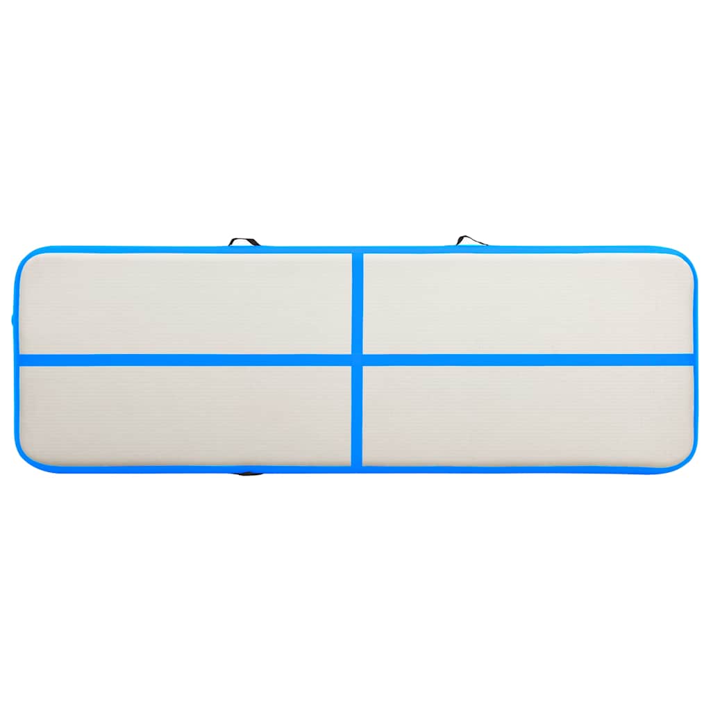 Aufblasbare Gymnastikmatte mit Pumpe 300×100×10 cm PVC Rosa