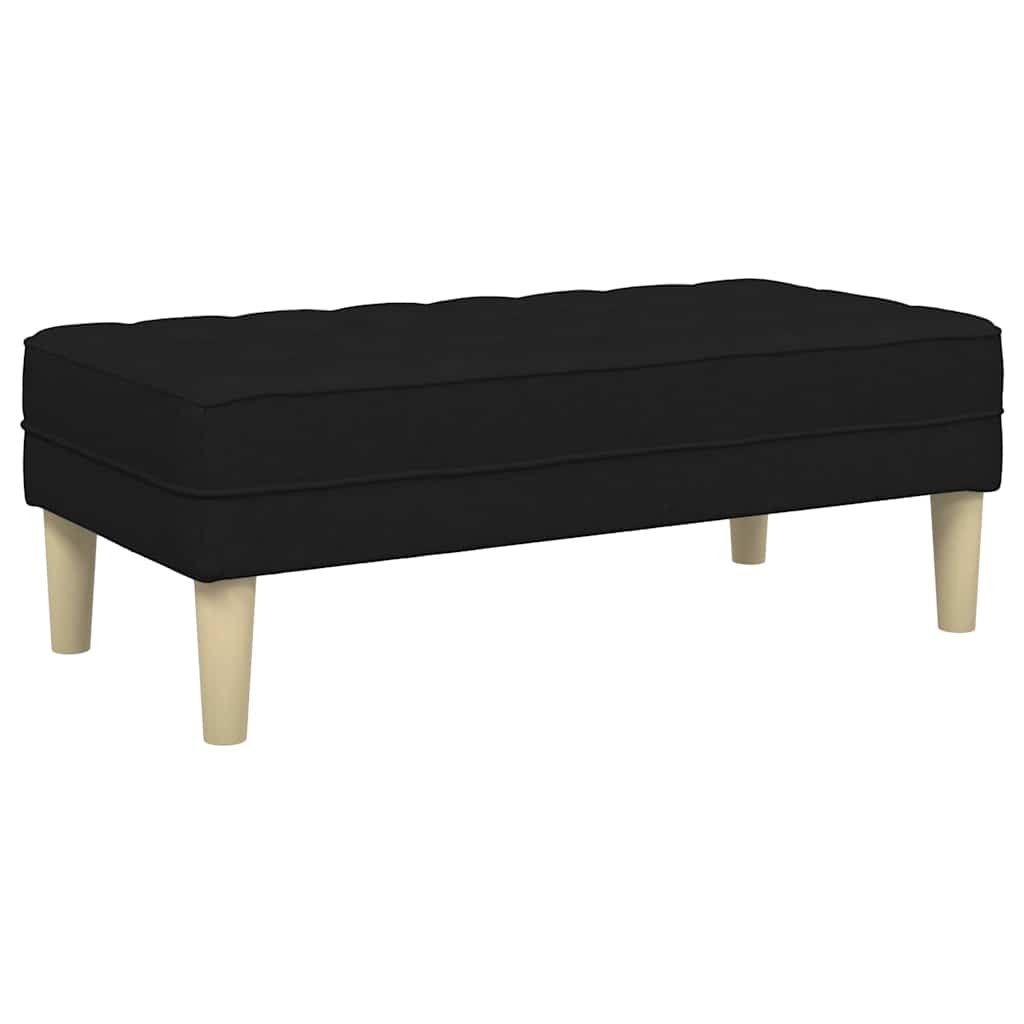 Bank mit Kissen Hellgrau 113 x 57 x 39 cm Stoff