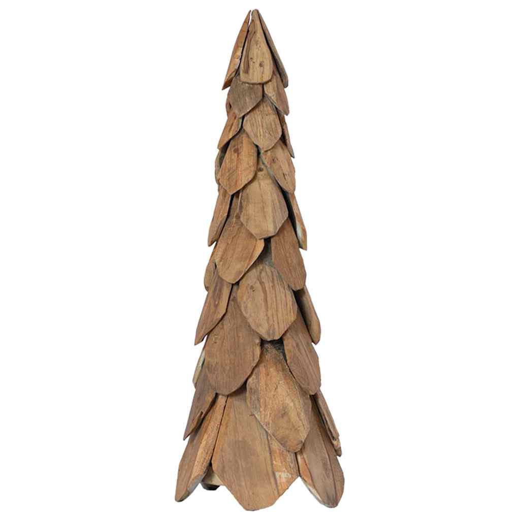 Weihnachtsbaum mit Ständer Braun 51 cm Massivholz Teak