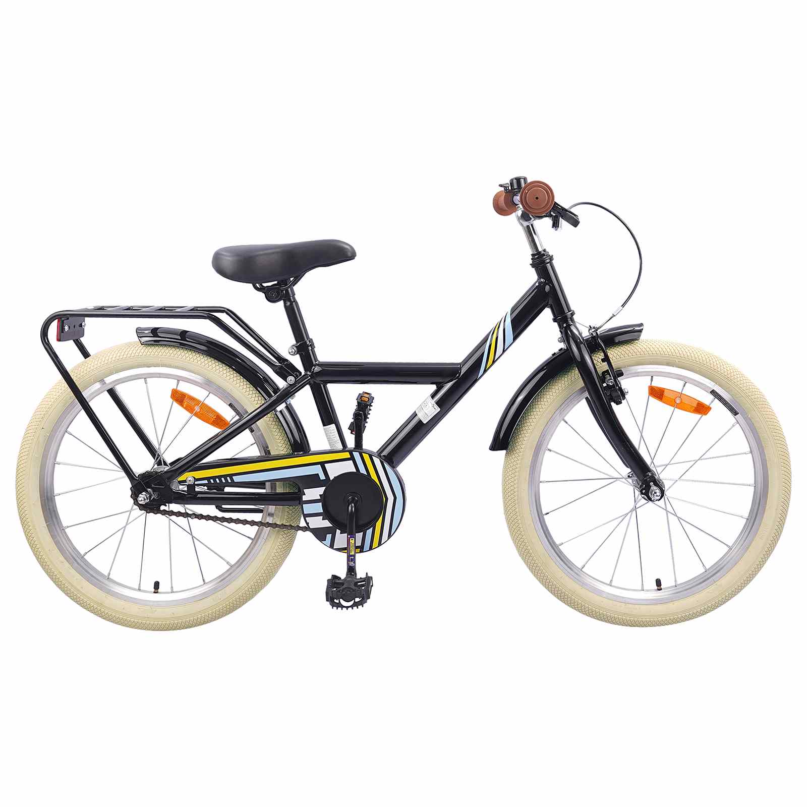 Kinderfahrrad 12 Zoll für 2-4 Jahre alt Schwarz
