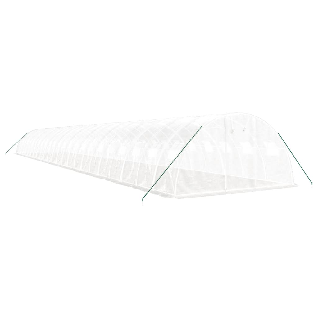 Gewächshaus mit Stahlrahmen Grün 8 m² 4x2x2 m
