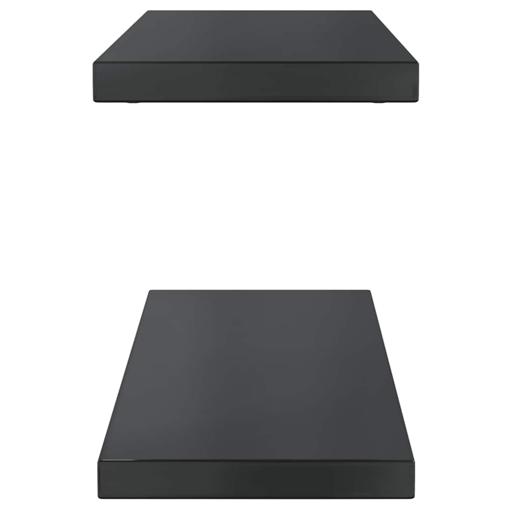 Wandregale 2 Stk. 100x40 cm Silbern Edelstahl