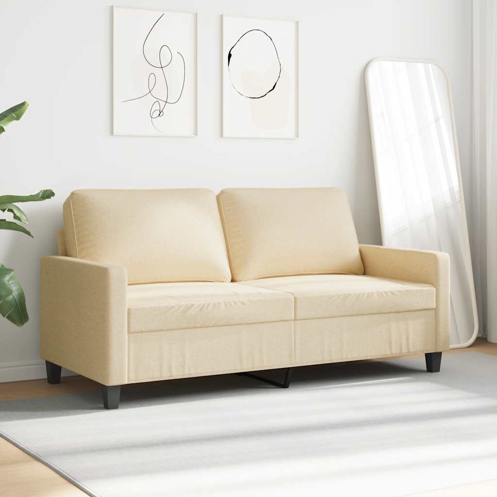 3-Sitzer-Sofa Hellgrau 180 cm Stoff