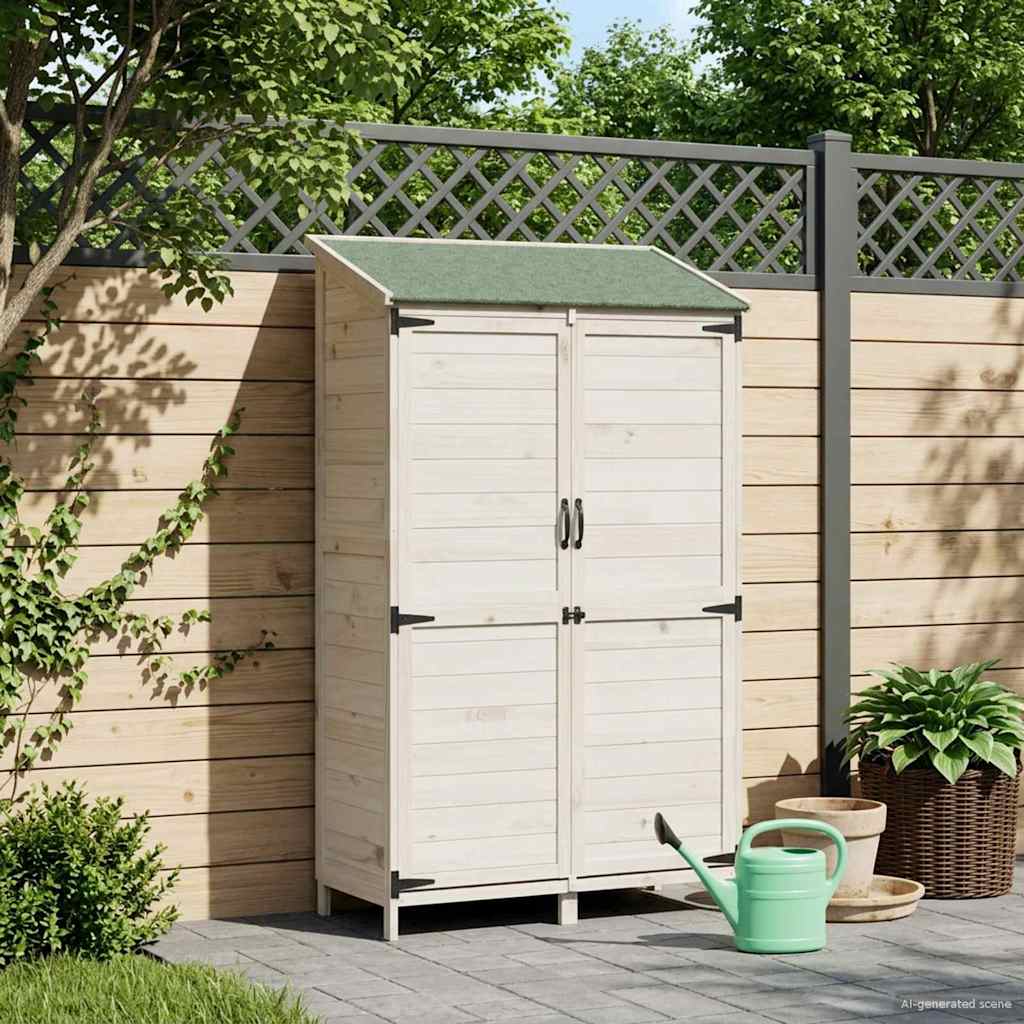Gartenschuppen Natur 59 x 56 x 113,5 cm Massivholz aus Fichte