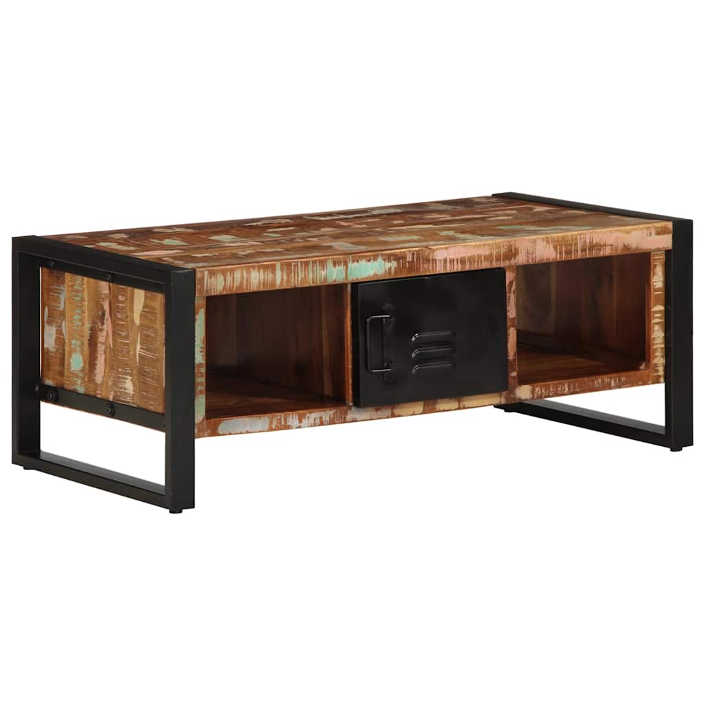Couchtisch 90x50x36 cm Raues Massivholz Mango