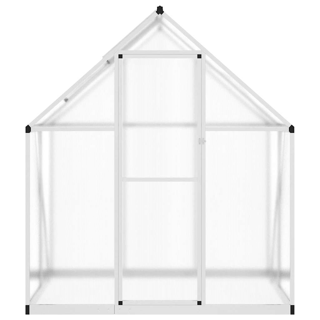 Gewächshaus mit Fundamentrahmen Silbern 169x114x202 cm Alu