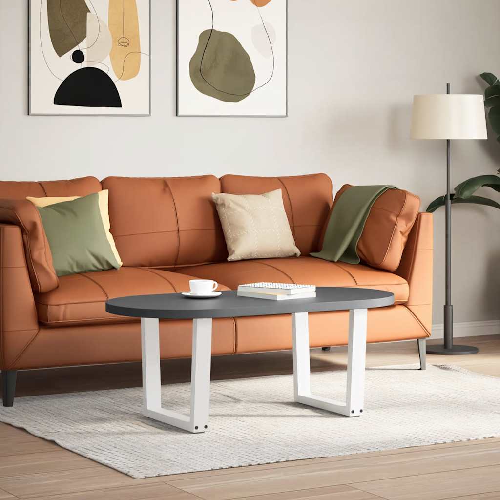 Couchtischbeine V-Form 2 Stück Schwarz 30x(30-31,3) cm Stahl