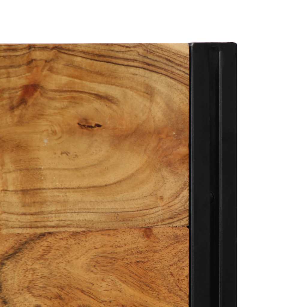 Kopfteil 100 cm Massivholz Mango und Eisen