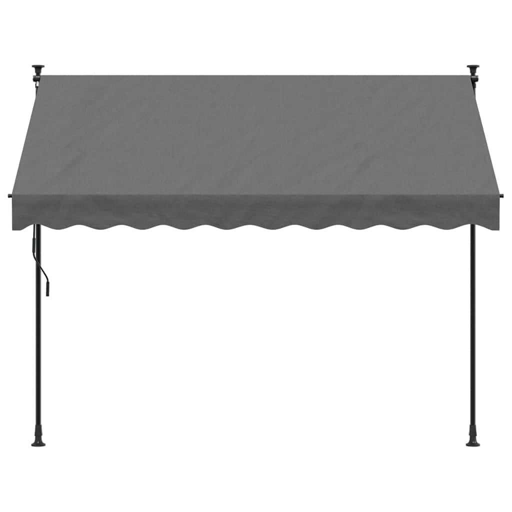 Einziehbare Markise Handbetrieben 150 cm Anthrazit