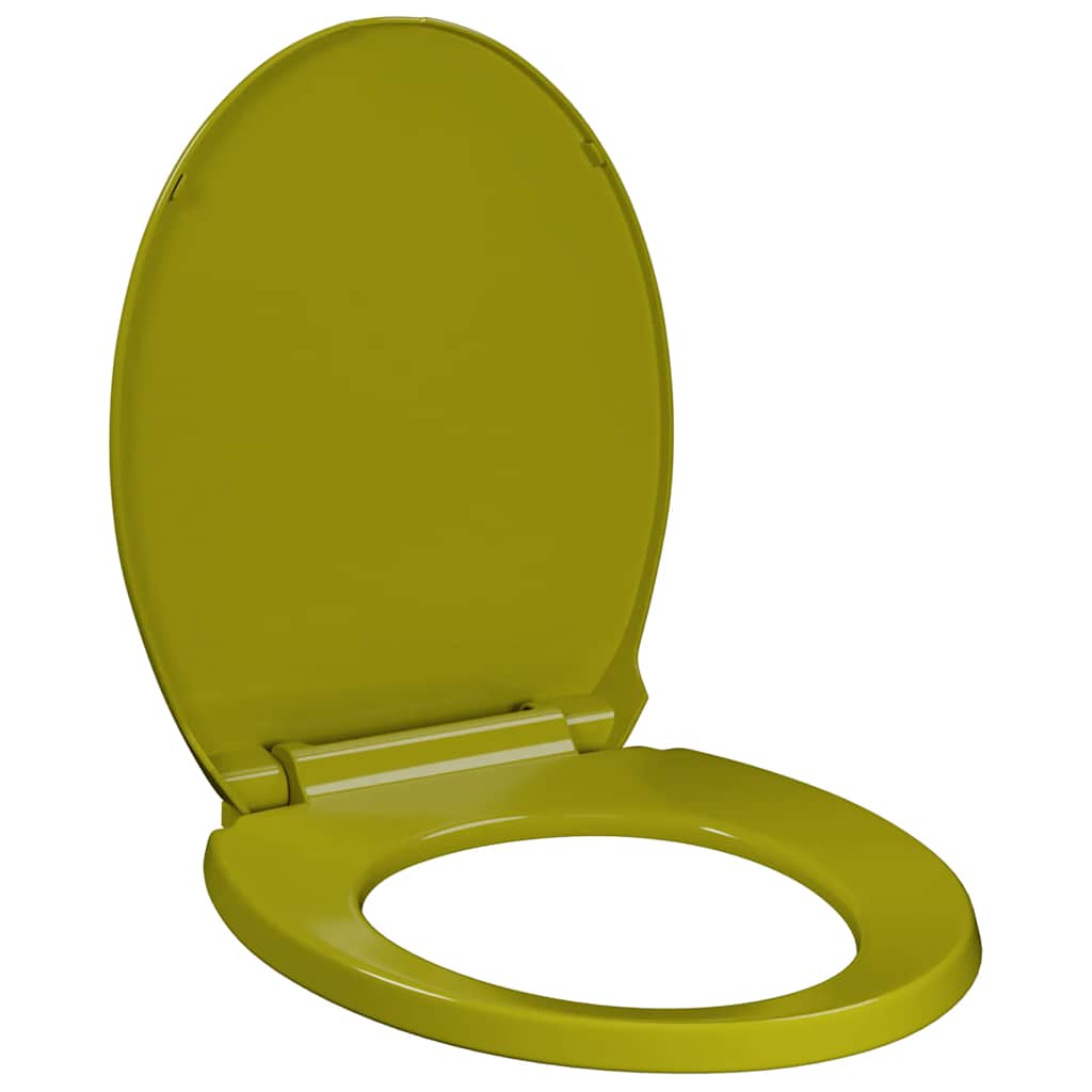 Toilettensitz mit Absenkautomatik Hellgrau Oval