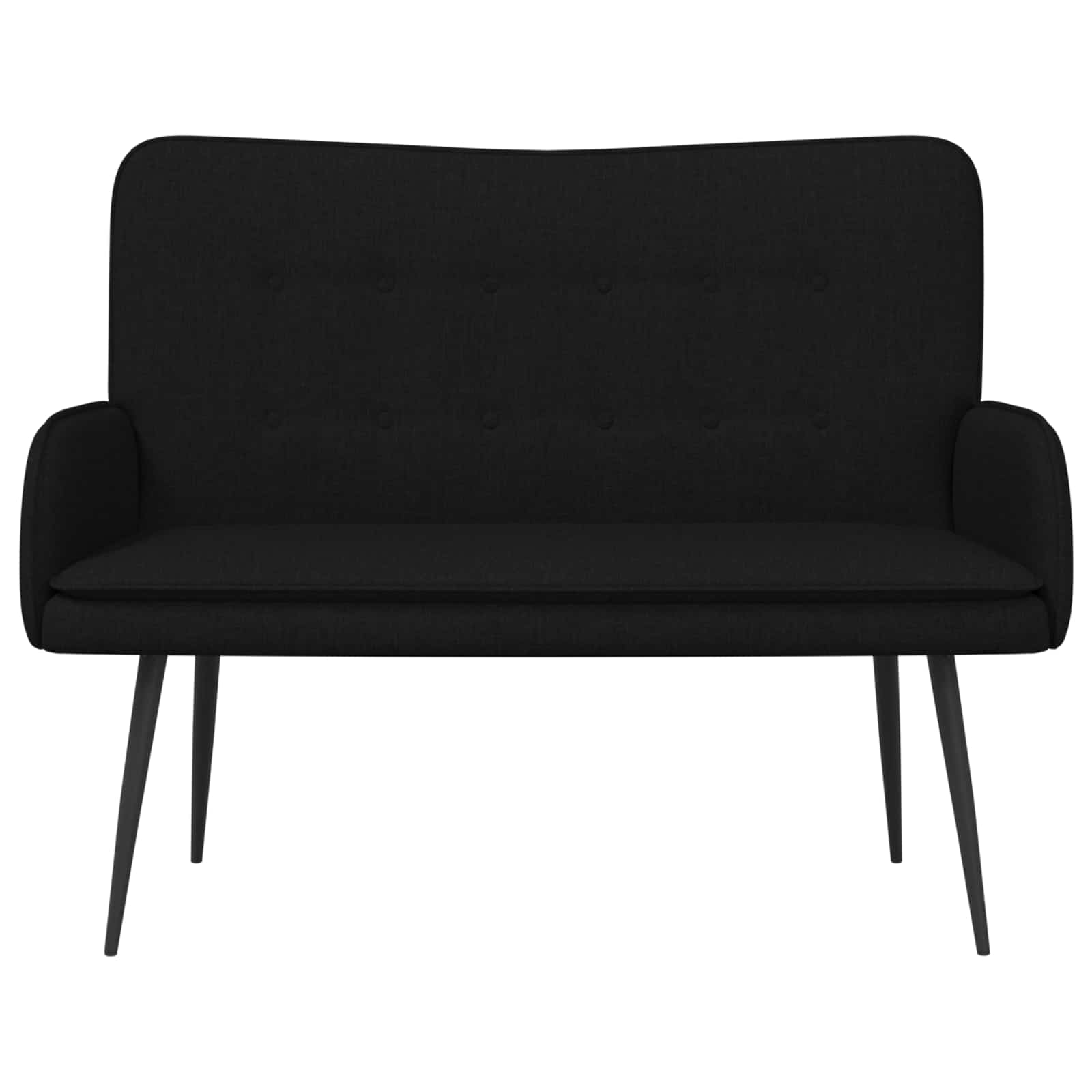 2-Sitzer Sofa Hellgrau 115 x 61 x 87 cm Stoff