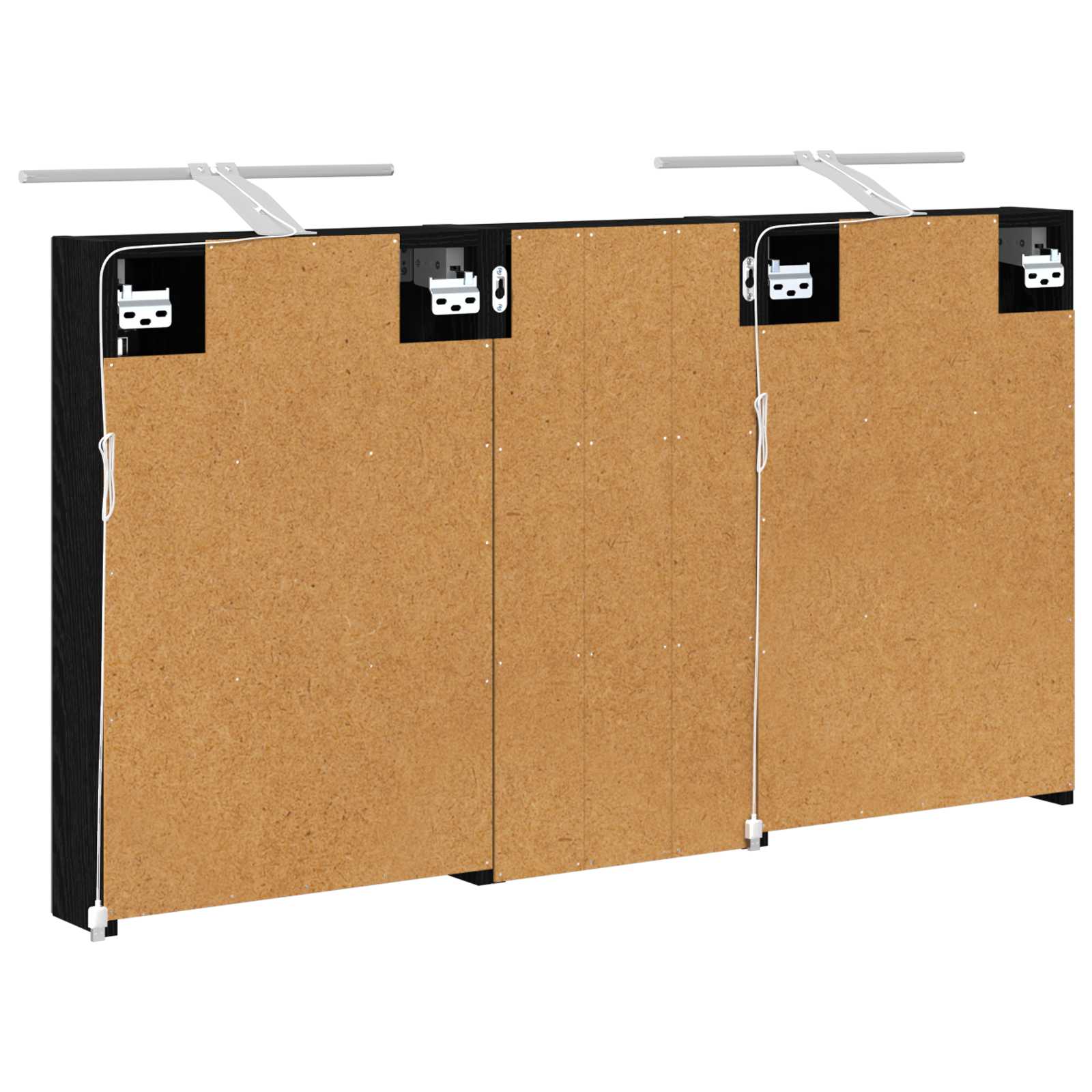 Badezimmerschrank-Set 3 pcs 80 x 10,5 x 50 cm Holzwerkstoff