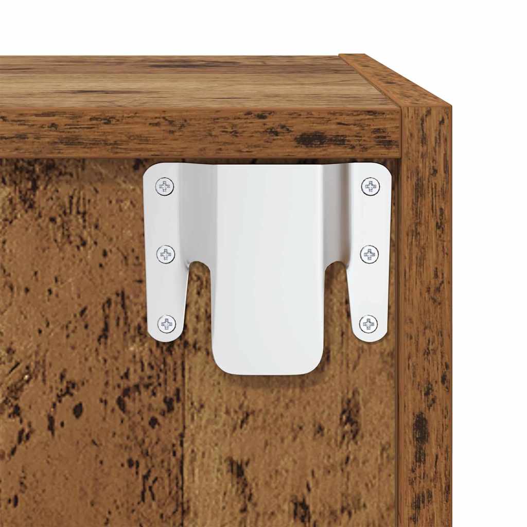 2-tlg. TV-Schrank-Set Grau Holzwerkstoff