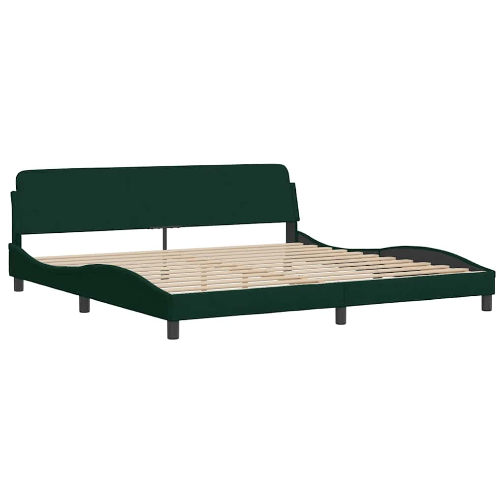 Bettgestell "Dover" Hellgrau 80x200 cm Samt