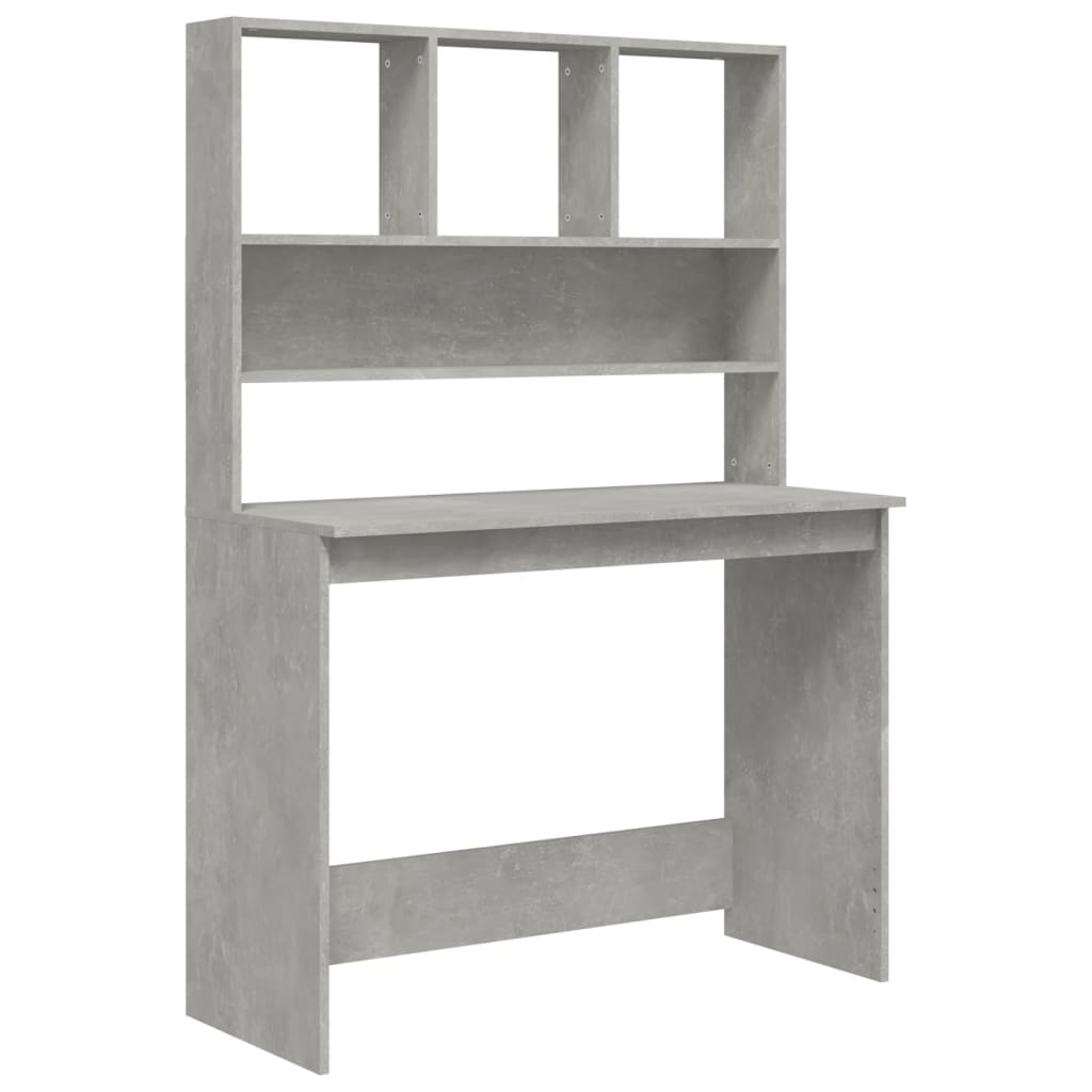 Schreibtisch mit Regal Weiß 102x45x148 cm Holzwerkstoff