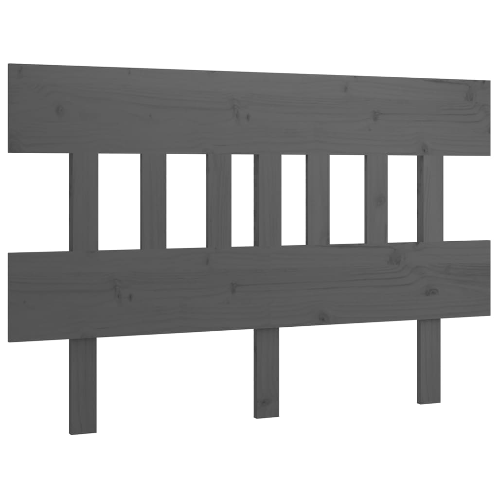Bett-Kopfteil Schwarz 78,5x3x81 cm Massivholz Kiefer