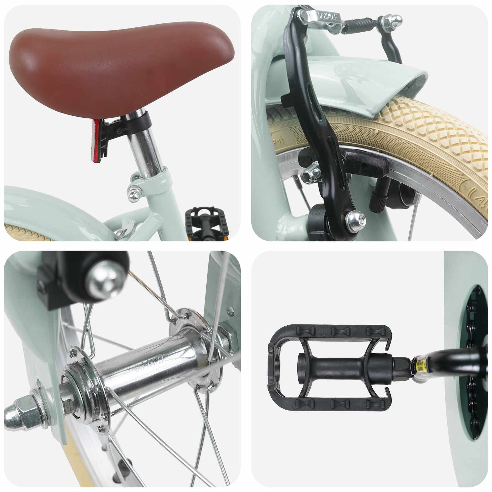 Kinderfahrrad 12 Zoll für 2-4 Jahre alt Hellrosa
