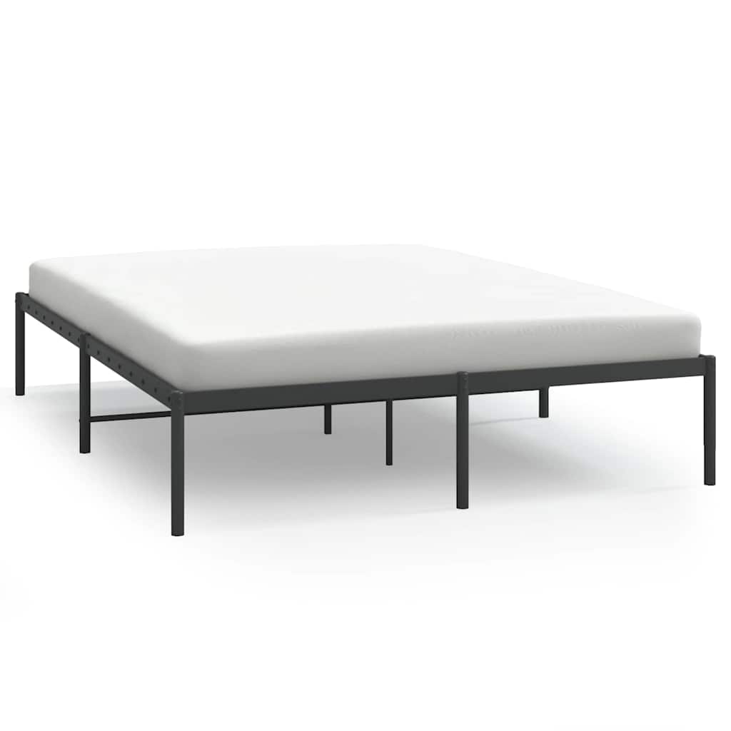 Bettgestell Metall Schwarz 75x190 cm