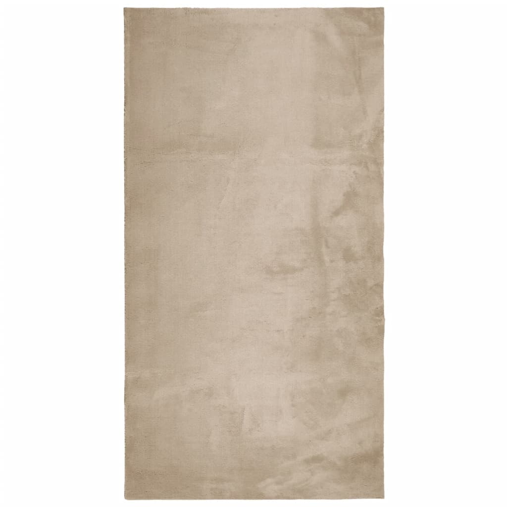 Teppich HUARTE Kurzflor Weich und Waschbar Anthrazit 60x110 cm