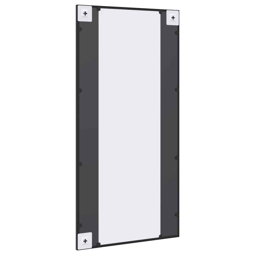 Wandspiegel Schwarz 60x40 cm Metall