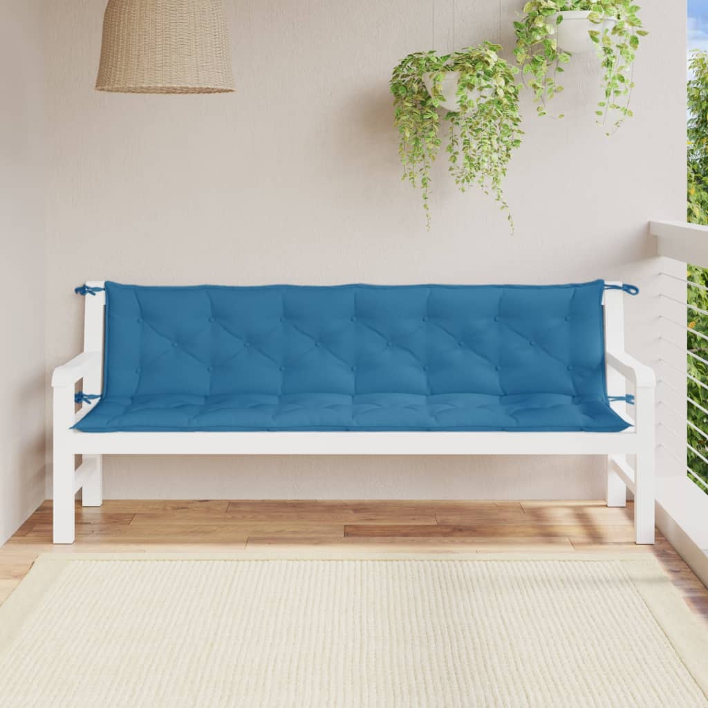 Gartenbank-Auflagen 2 Stk. Melange Anthrazit 100x50x7 cm Stoff