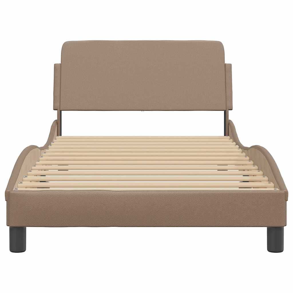 Bettgestell "Dover" Schwarz 80x200 cm Kunstleder