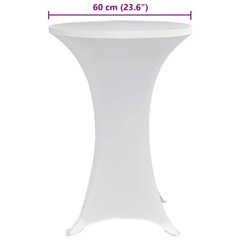 Tischhusse Stretchhusse 2 Stk 70 cm Anthrazit