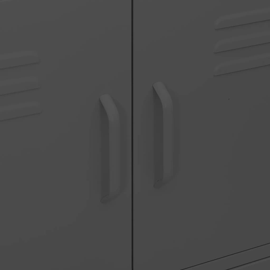 Lagerschrank Olivgrün 80x35x101,5 cm Stahl