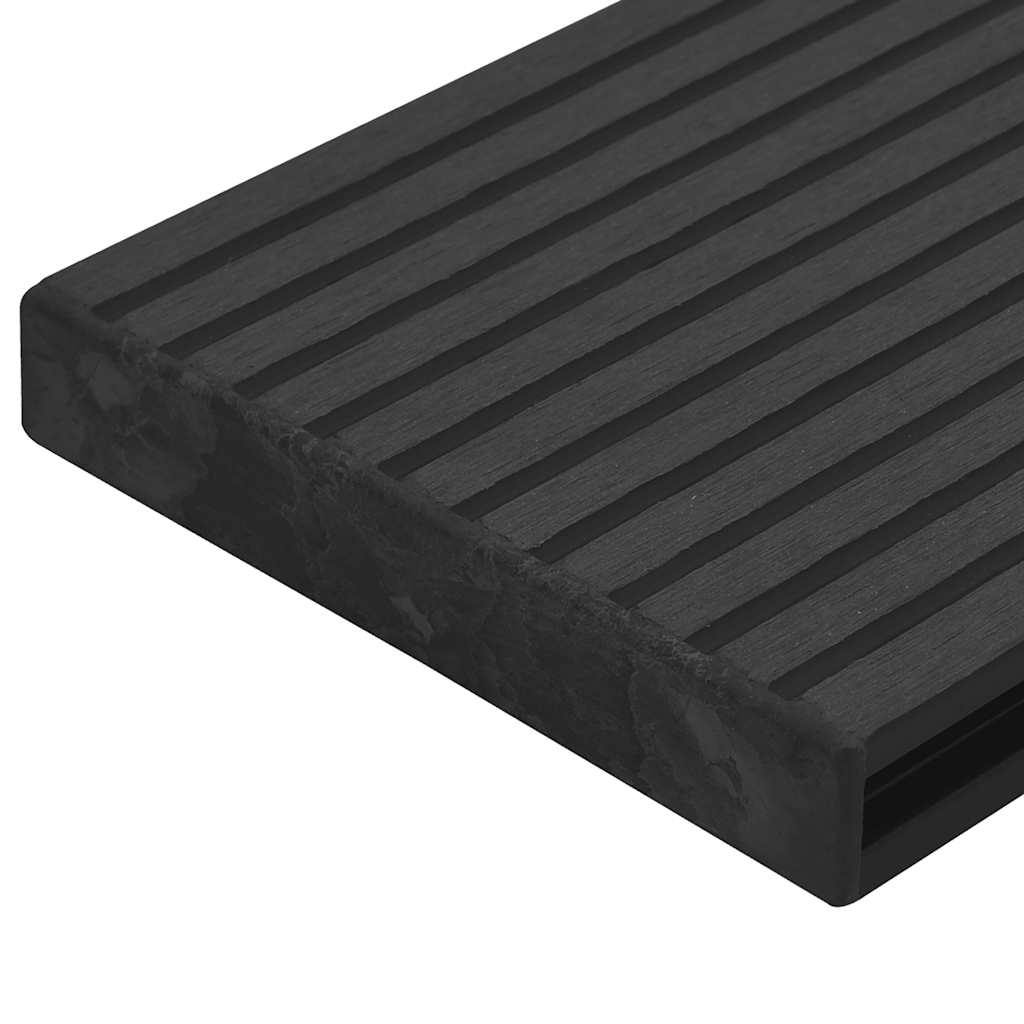 Endkappen für Terrassendielen 10 Stk. Braun Kunststoff