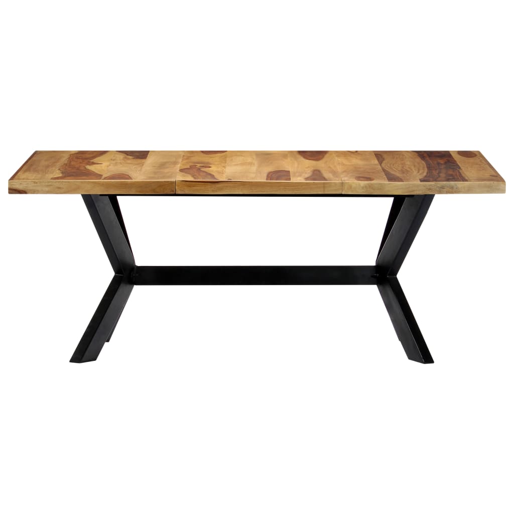 Esstisch Massivholz Mango und Stahlgestell 180 cm