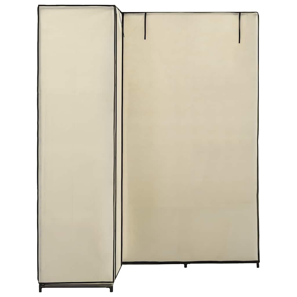 Eckkleiderschrank Schwarz 130 x 87 x 169 cm