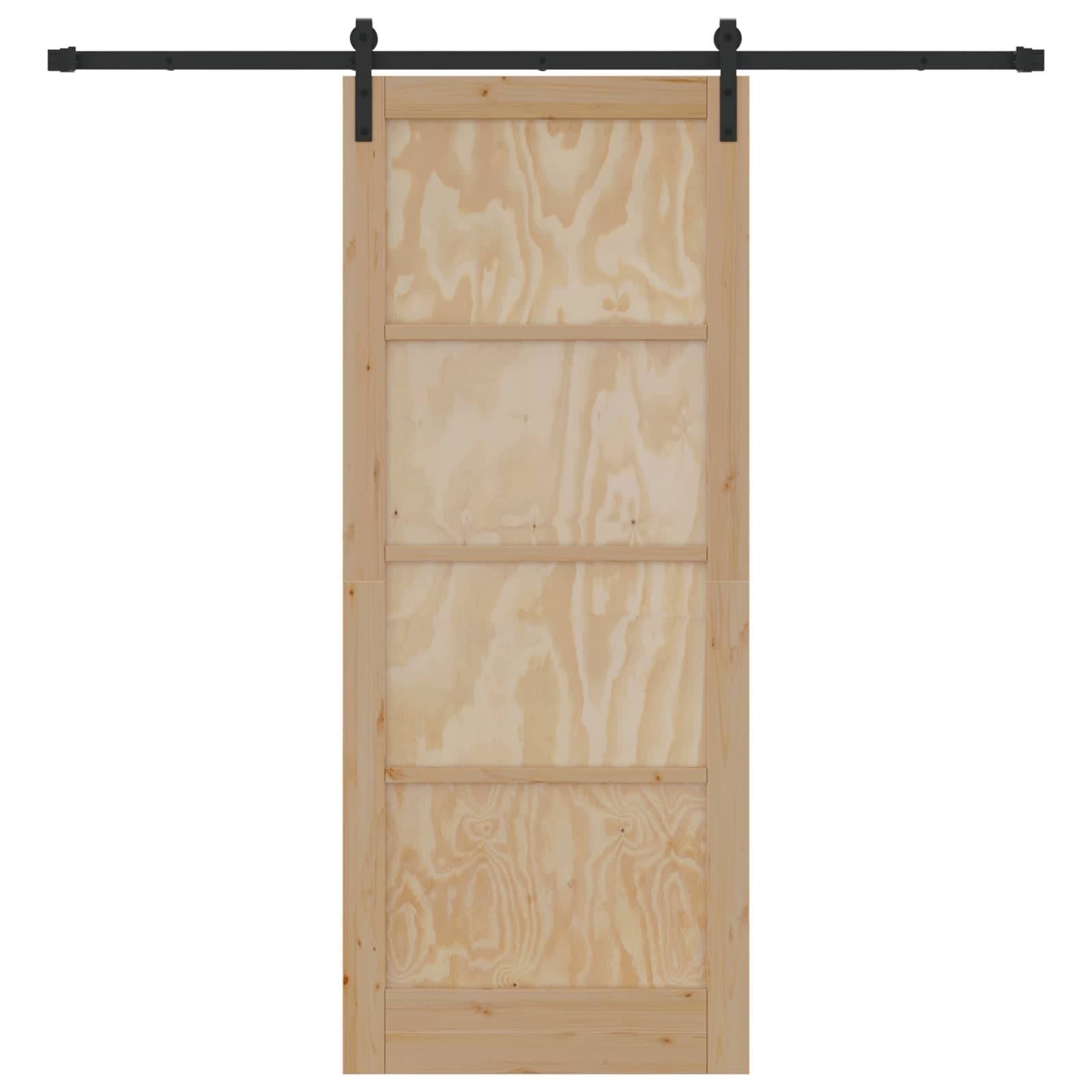 Schiebetür Natur 61 x 198,5 cm Massives Kiefernholz