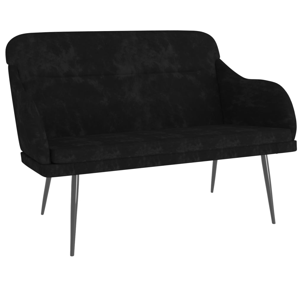 Sitzbank Dunkelgrün 110x76x80 cm Samt