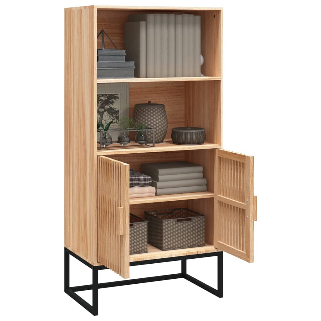 Highboard Weiß 60x35x125 cm Holzwerkstoff