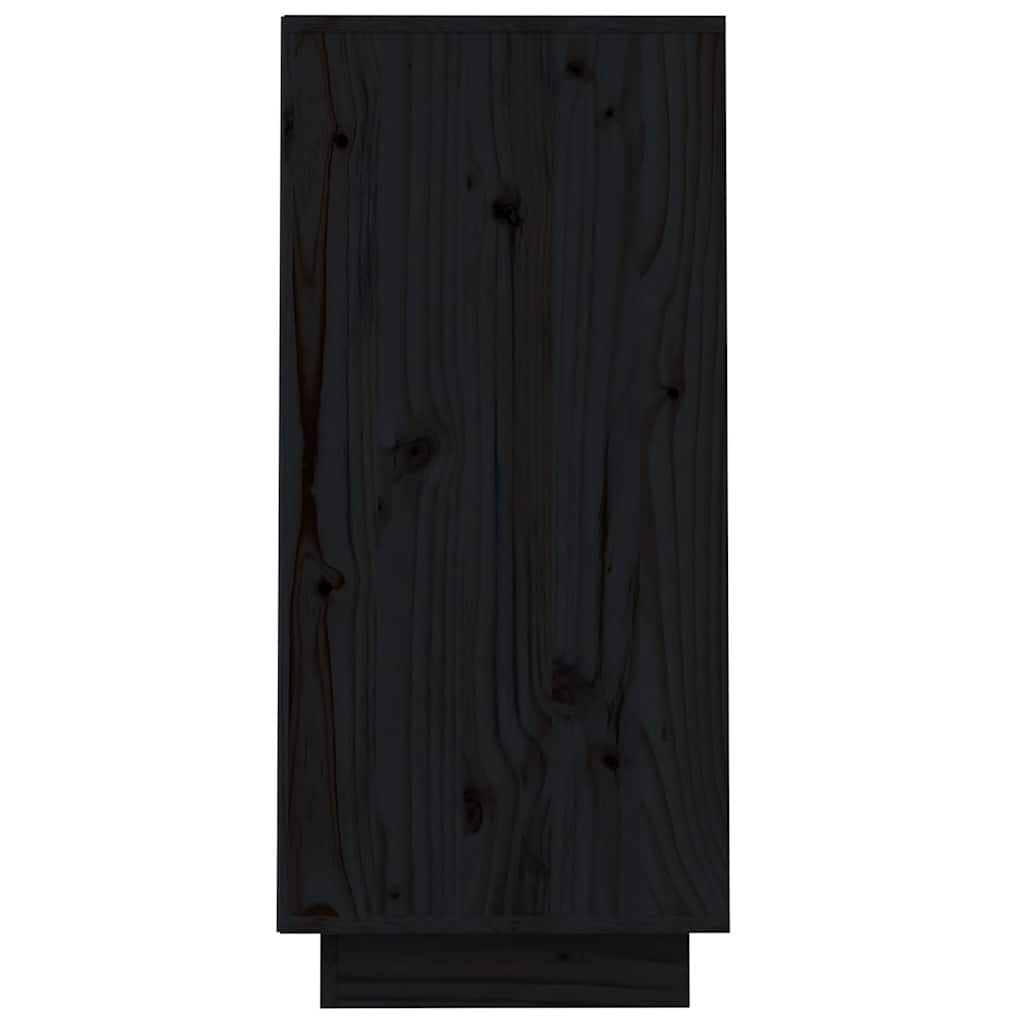 Beistellschrank Weiß 60x34x75 cm Massivholz Kiefer