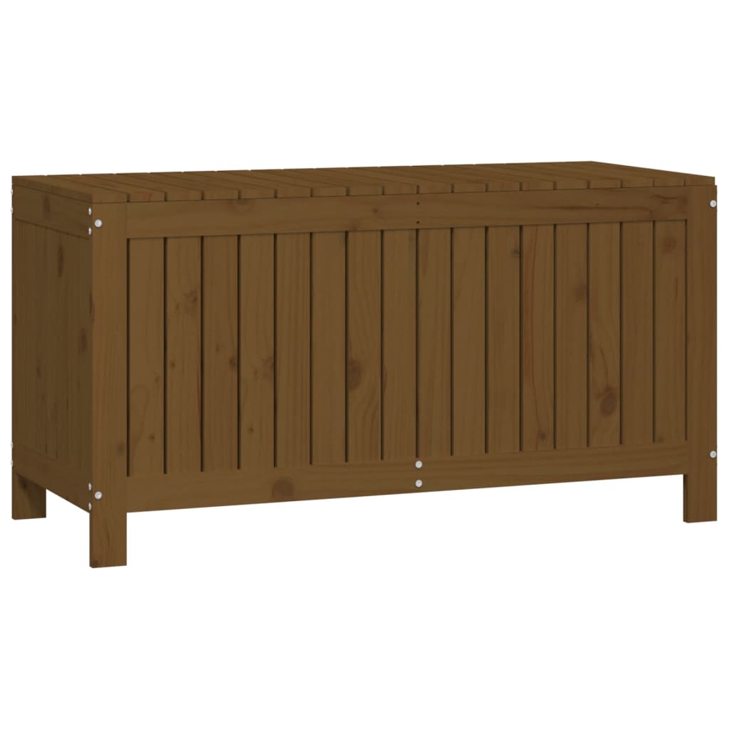 Gartentruhe Grau 76x42,5x54 cm Massivholz Kiefer