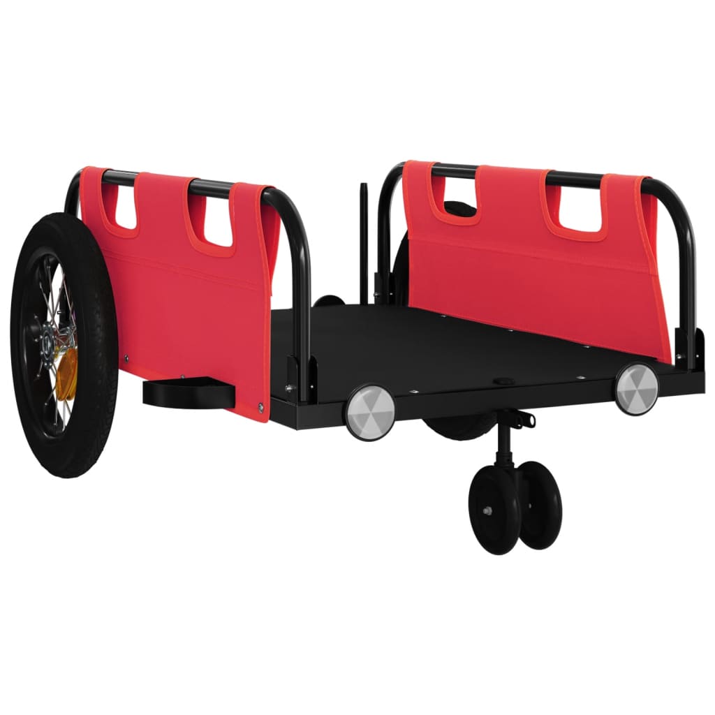 Fahrradanhänger Orange Oxford-Gewebe und Eisen
