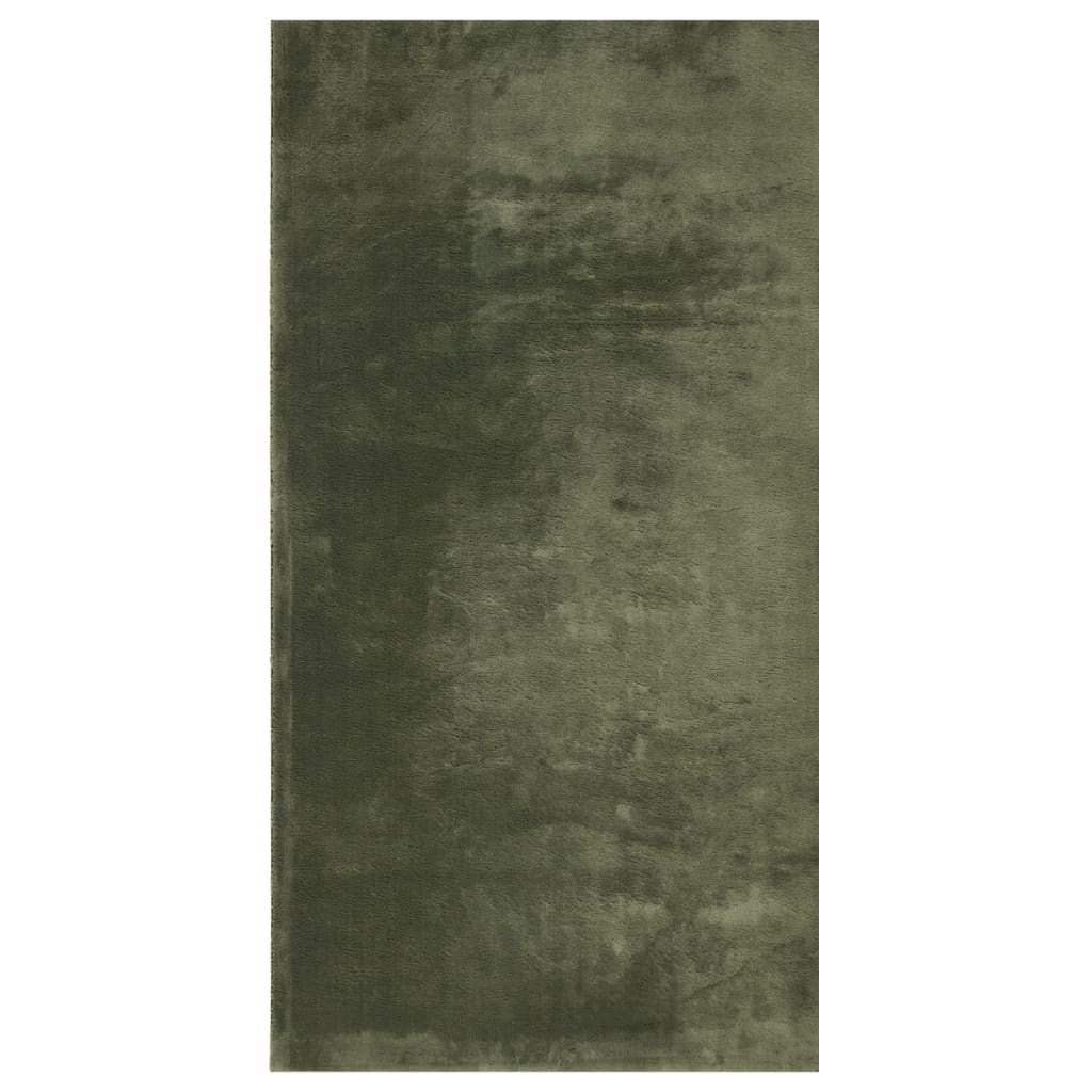 Teppich HUARTE Kurzflor Weich und Waschbar Anthrazit 60x110 cm
