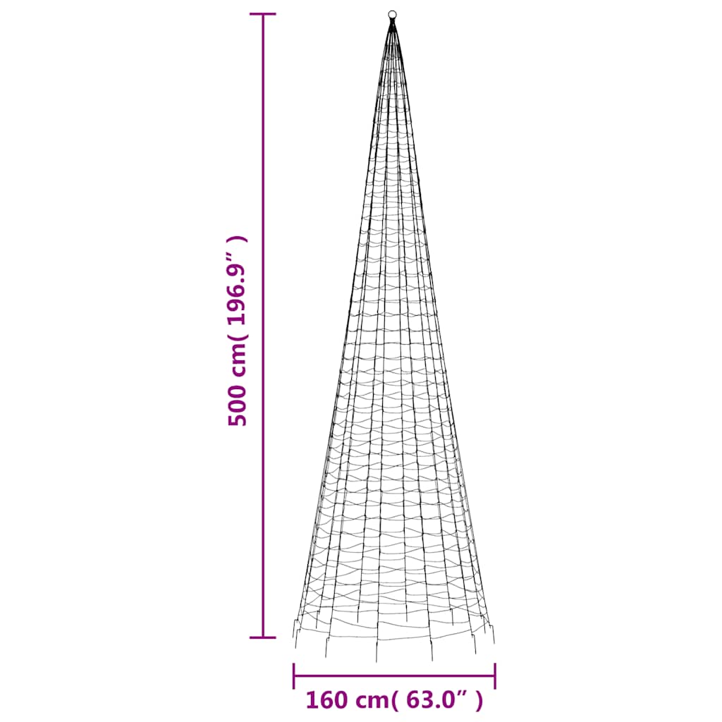 LED-Weihnachtsbaum 200 LEDs Warmweiß 180 cm