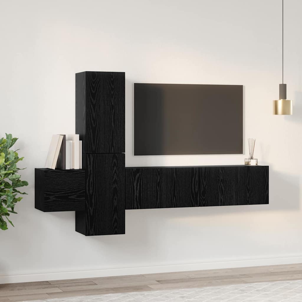 5-tlg. TV-Schrank-Set Weiß Holzwerkstoff