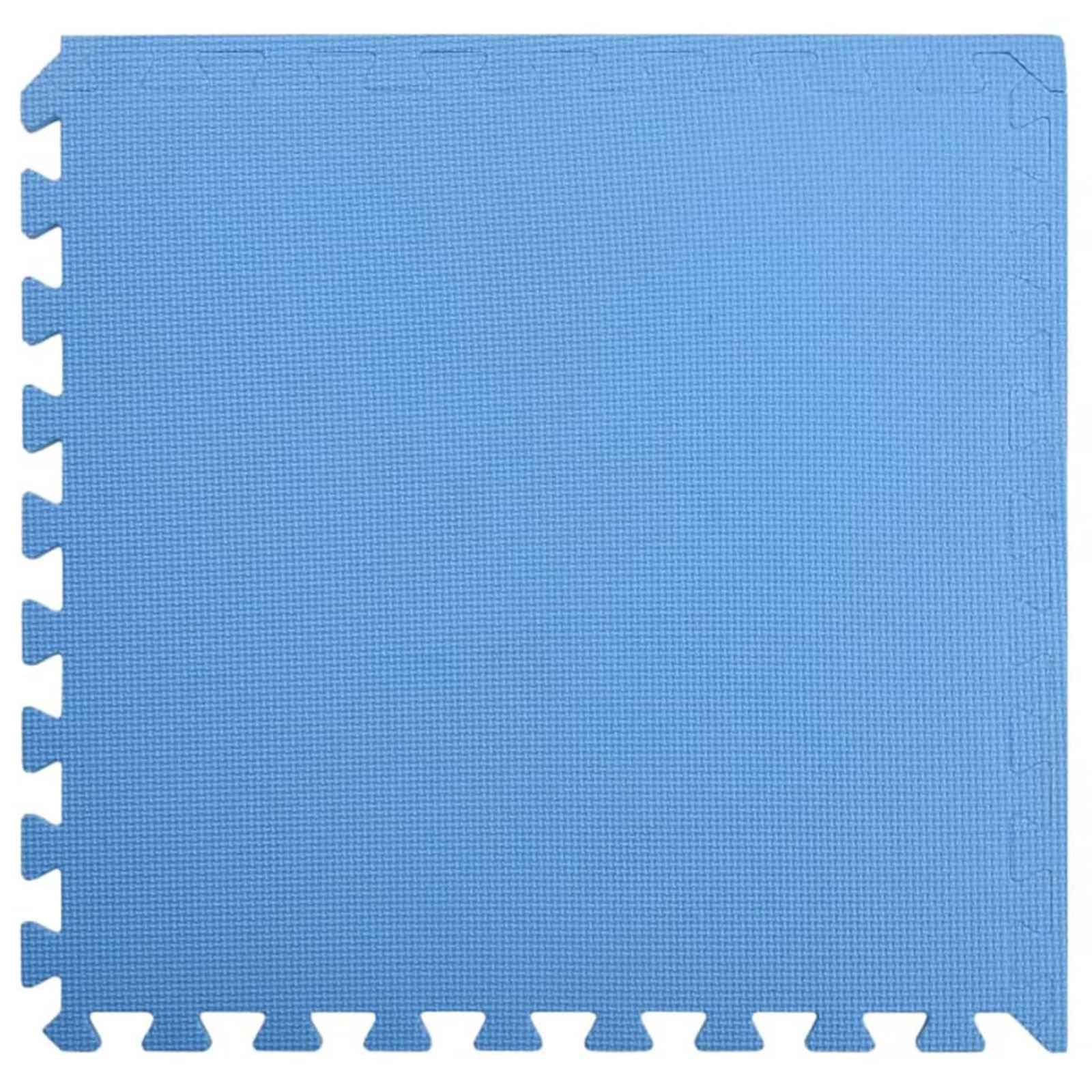 Pool Bodenteppich 6 pcs Schwarz 2,16 ㎡ EVA-Schaum