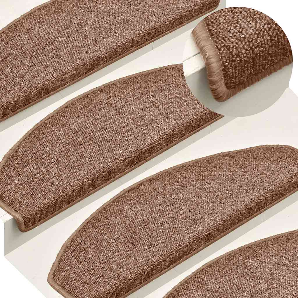 Stufenmatten 15 Stk. 56x17x3 cm Anthrazit Halbrund