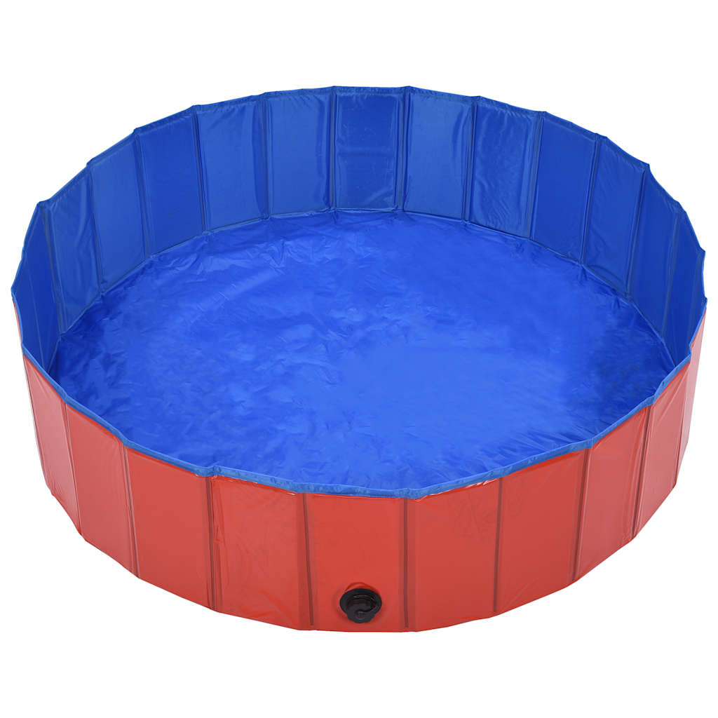 Hundepool Rot Ø200 x 30 cm Dicker PVC