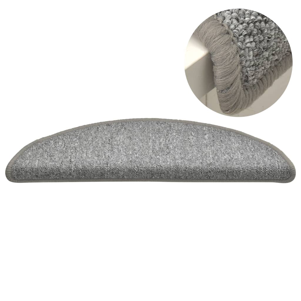 Stufenmatten 15 Stk. 56x17x3 cm Anthrazit Halbrund