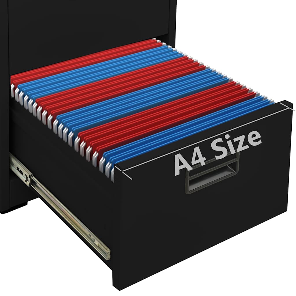 Aktenschrank Weiß 46x62x72,5 cm Stahl