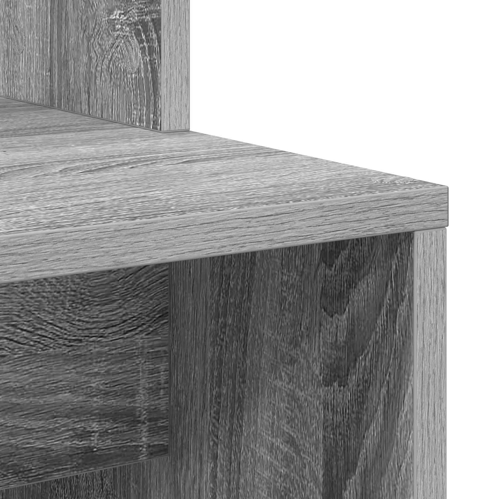 Schreibtisch 2 pcs Schwarz Eichen-Optik