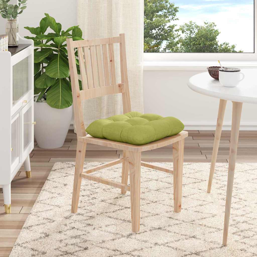 Sitzkissen 4 pcs Hellgrau 40 x 40 x 12 cm Stoff