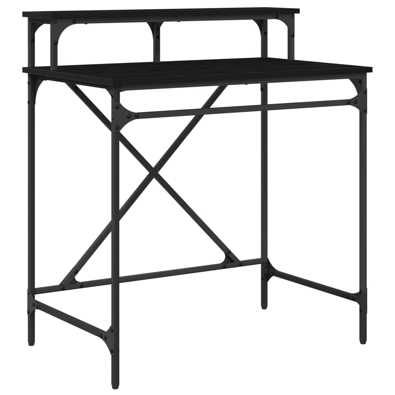 Schreibtisch Sonoma-Eiche 100x50x90 cm Holzwerkstoff und Eisen